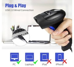 NetumScan USB 1D Barcode Scanner, Reader for Warehouse, Library, Supermarket