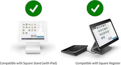 POS Hardware Bundle for SQUARE STAND – Cash Drawer, Receipt Printer, (Scanner)