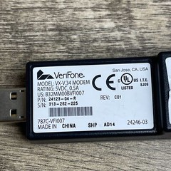 Verifone 24123-04-R VX-V.34 USB Modem Dongle for VX670 Credit Card Terminal