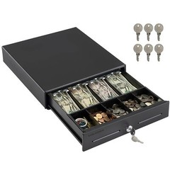 13&Prime; Electronic Cash Register Drawer for Point of Sale (POS) System with 4 Bil…