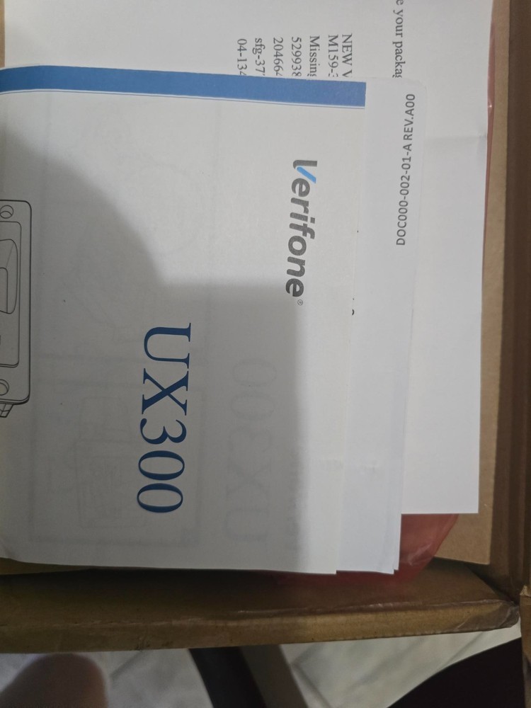 veriphone UX300 Card Reader EMV Card Reader P/N M159-300-000-WWA-B -NOT Gilbarco