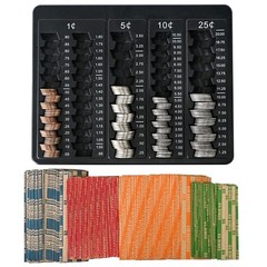 1PCS Black Coin Counter Tray -Change Counter Coin Counting and Sorting Tray w…