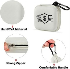 Travel-Ready Off-White Chip Card Reader Case – Perfect for EMV & NFC Payments