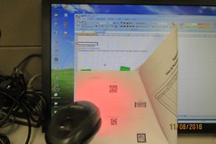 Motorola Symbol Barcode Scanner DS6708 1D 2D Cross Target Scanning Biege USB