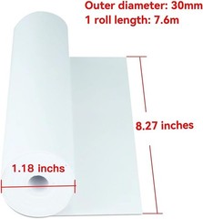 6 Rolls A4 Quick-Dry Thermal Paper (210Mm/8.27&Prime;Width/7.6M Long,Φ1.18&Prime;) for Porta
