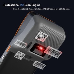Alacrity Handheld Mobile POS PDA Terminal, 1D 2D Scan Module, 58mm Orange