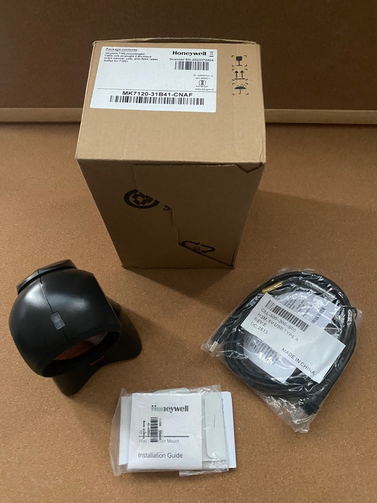 1PCS NEW Honeywell MS7120 ORBIT Barcode Scanner – 7120 Scanner with usb cable