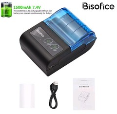 Bisofice Bluetooth 58mm Thermal Receipt Printer Portable Mobile POS Printer C2S7