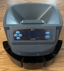 Nadex S540 Automatic Coin Counter, Sorter & Wrapper Machine 300 Coins/Minute