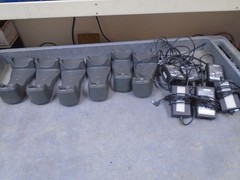 Lot of 6 Symbol Barcode Scanner Charging Cradles STB2000-C1007R with AC adapters