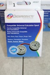 4x Dataproducts R3027 Universal Calculator Spool Red/Black Casio Sharp Canon