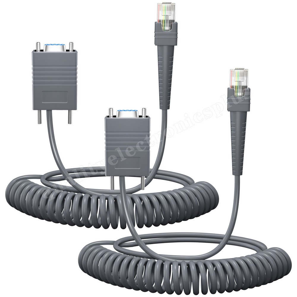 2PC*5M RS232 to RJ45 Scanner Cable For Zebra DS9808 DS6707 DS6700 DS6708 DS4208