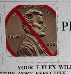 T-Flex Coin Dispenser Compatible Penney Slot Eliminator No More Pennies! Qty 3
