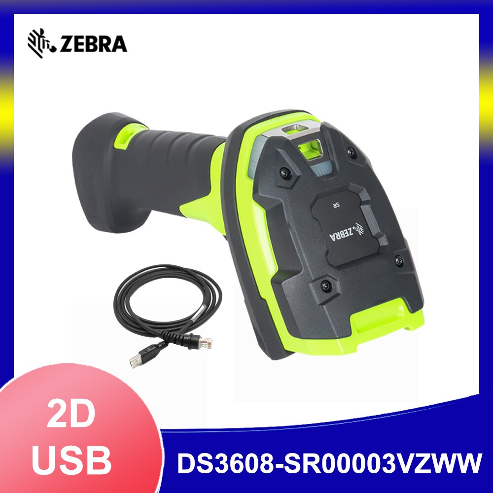 Zebra DS3608-SR00003VZWW Handheld 2D USB Wired Barcode Scanner Reader with Cable