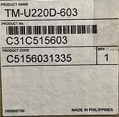 Epson TM-U220D-603 Thermal Receipt Printer Sealed In Original Box NEW