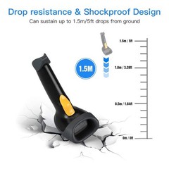Handheld USB 2D Barcode Scanner – Wired QR Code Reader for POS, Retail & Warehou