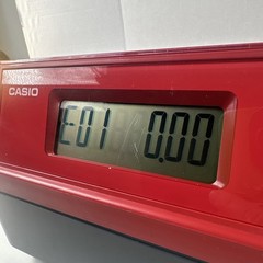 Casio SE-G1 Red Cash Register + Play Money *POWERS ON* *NO RECEIPT COVER* READ