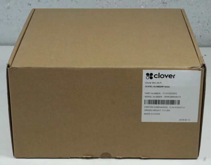 Open Box Clover Mini Wifi C300 Card Reader Point of Sale System
