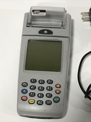 Verifone Nurit 8000s Wireless Palm Credit Card Terminal *Use W/ Cell Phone *CIB*