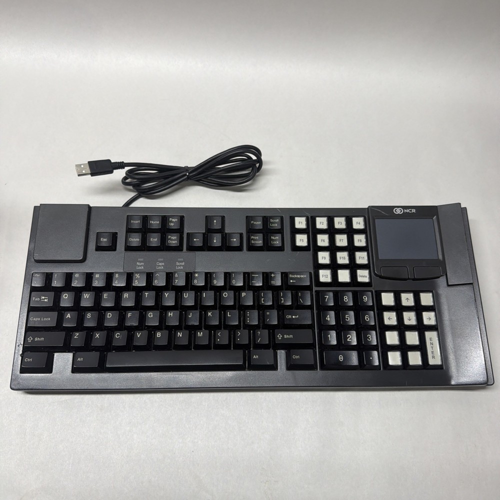NCR Big Ticket POS Retail Keyboard 5932-6932-9090 w/ Touchpad OEM Replacement