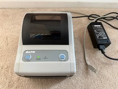 SATO CG412DT-LAN Direct Thermal Receipt Tag Printer Ethernet Tested USB and Plug