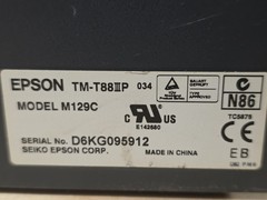 Epson M129C Parallel POS Thermal Receipt Printer TM-T88IIIP NO POWER SUPPLY