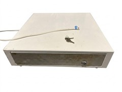 Clover Station Cash Drawer D100 White POS with Keys – Fully Working Used