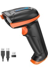Tera 1D 2D QR Barcode Scanner Wireless and Wired W/Battery Level D5100. B2