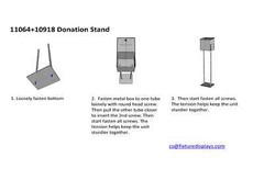 Blue Metal Ballot Box Donation Box Suggestion Box With Black Stand