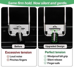 Portable Metal Cash Box with Lock & Money Tray, 11.8&Prime; Cash Drawer Organizer