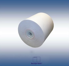 3&Prime; x 165&prime; Bond Kitchen Printer/Cash Register/Receipt Tape Paper – 50 rolls/case