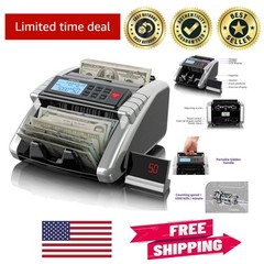 Money Counter Machine with Value Count & Counterfeit Detection Features