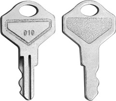 010 Key for M-S Cash Drawer POS Register Lock Replacement Set of 2 Chrome