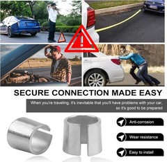 2 PCS High Purity Lead Battery Terminal Adapters for Optimal Power & Durability