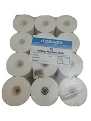 DATAMARK Adding Machine Rolls for all standard desde top 2-1/4&Prime; Wide (12 Rolls)