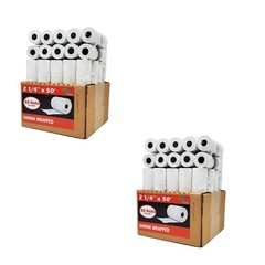 2.25&Prime; x 50&prime; 100 ROLLS Thermal Printing Paper POS Credit Card Rolls- BPA FREE USA