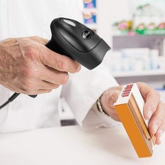 Handheld USB 1D Barcode Scanner with CCD Technology for Retail and Warehouse Use