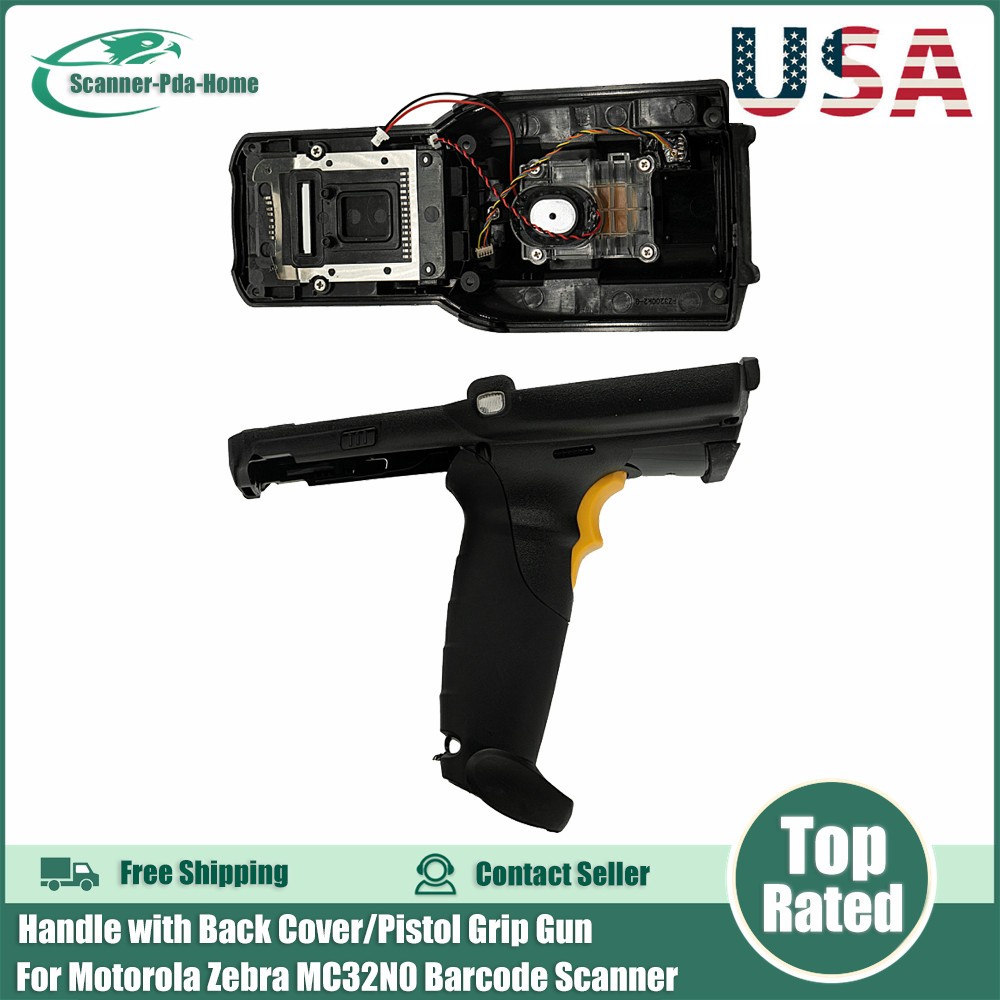 For Zebra MC3200 MC32N0 Scanner Handle with Back Cover/Pistol Grip Gun