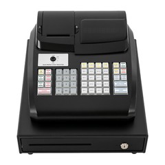 Electronic POS System Cash Register LED Display For Retail W/ Drawer 47 Keys US