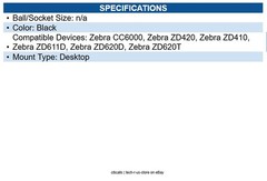 Zebra BRKT-DPA-SK1-01 PrintKiosk mounting bracket for ZD4/6 printers and CC6000