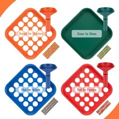 Comprehensive Coin Sorting & Wrapping Kit: 4 Trays, 4 Tubes & 100 Wrappers