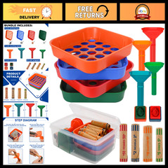 Coin Sorter Trays & Counter Tubes for Easy Coin Organization & Storage