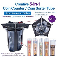 Portable Coin Sorter & Counter Machine – Great for Home, Office, and Learning