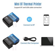Bisofice Bluetooth 58mm Thermal Receipt Printer Portable Mobile POS Printer C2S7