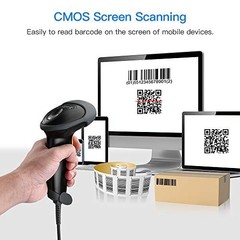 Handheld USB 2D Barcode Scanner – Wired QR Code & PDF417 Reader for POS, Retail,