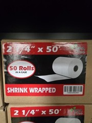 Thermal Receipt Paper Rolls – 50 Count 2 1/4 inch x 50ft