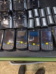 Lot of 8 Handheld Scanners With Accessories