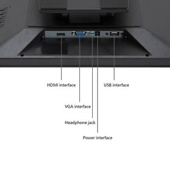 H1703 17-Inch Capacitive 10-Point Touch Monitor 1280 × 1024 HDMI VGA USB For POS