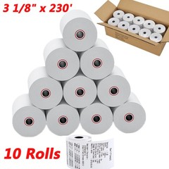 10 Rolls 3 1/8&Prime; x 230&prime; Thermal Receipt Paper Cash POS Register Paper BPA Free