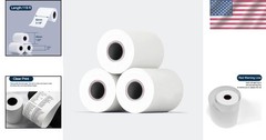 Easy Install 80mm Thermal Receipt Rolls, 50 Rolls